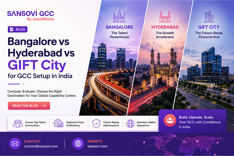 Bangalore vs Hyderabad vs GIFT City: Which Indian GCC Location Makes the Most Sense?