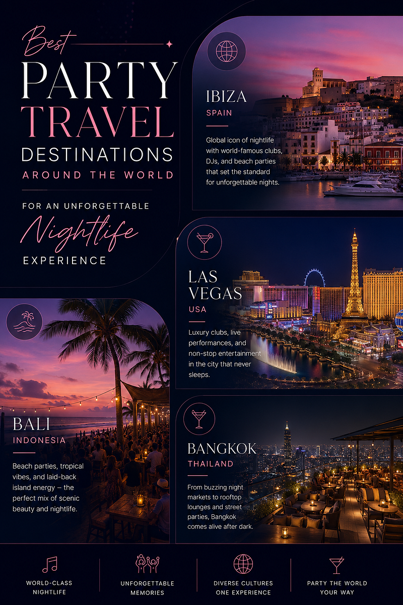 Best Party Travel Destinations Around the World for an Unforgettable Nightlife Experience
