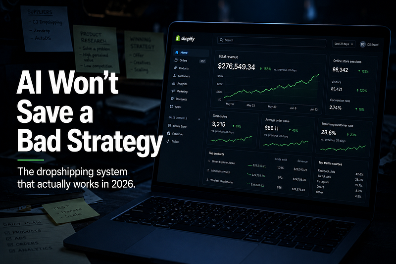Everyone Is Doing Shopify Dropshipping in 2026 Almost Nobody Is Actually Profitable