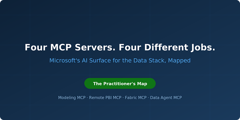 Microsoft Now Ships Four MCP Servers for Your Data Stack. Here’s Which One Actually Fits Your Job.