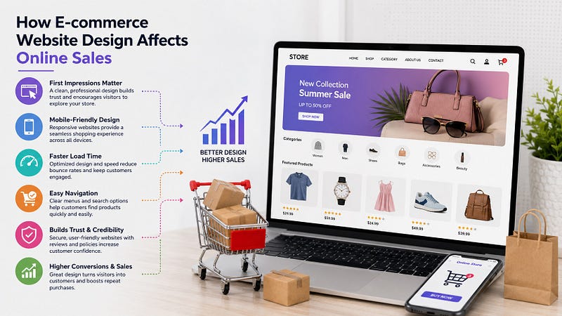 How E-commerce Website Design Affects Online Sales
