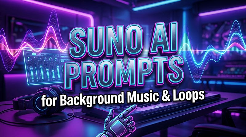 Suno AI Prompts for Background Music & Loops