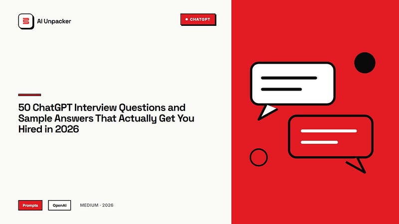 50 ChatGPT Interview Questions and Sample Answers That Actually Get You Hired in 2026