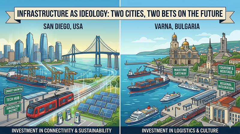 Infrastructure as Ideology: Two Cities, Two Bets on the Future
