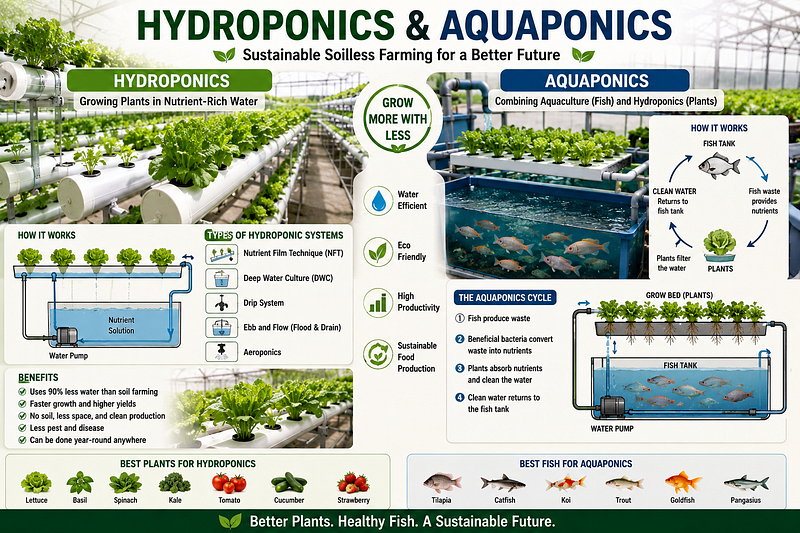 Hydroponic and Aquaponic Farming: All you need to know