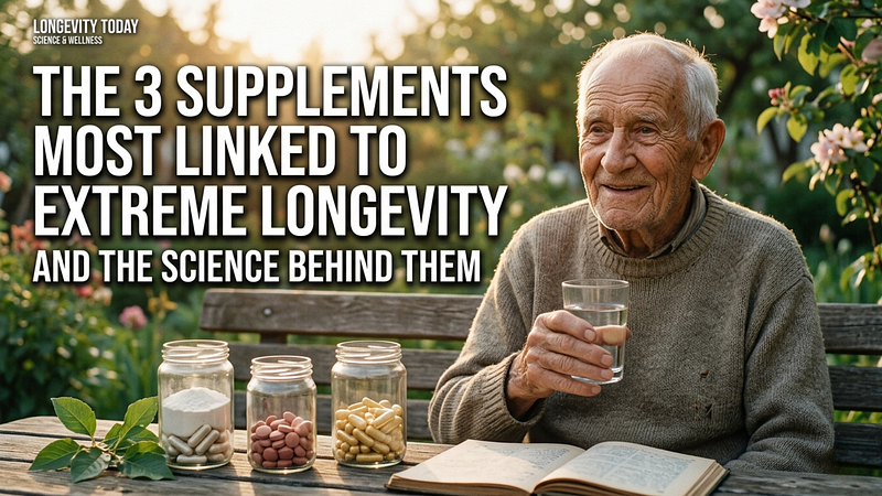 The 3 Supplements Most Linked to Extreme Longevity And the Science Behind Them