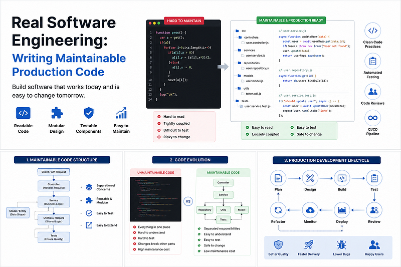 Real Software Engineering: Writing Maintainable Production Code