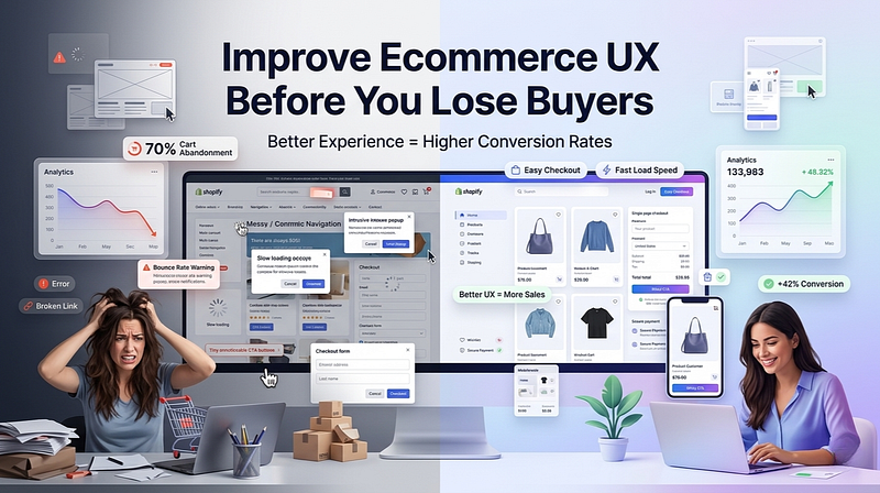 How to Improve User Experience on Your Ecommerce Website (Before You Lose Another 70% of Buyers)
