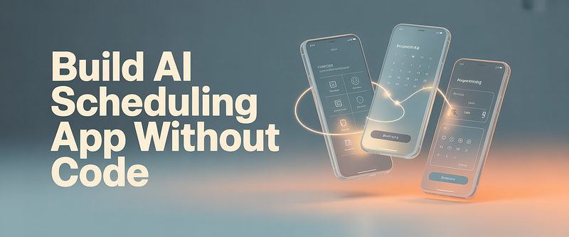 How to Build an AI Appointment Scheduling App Without Code