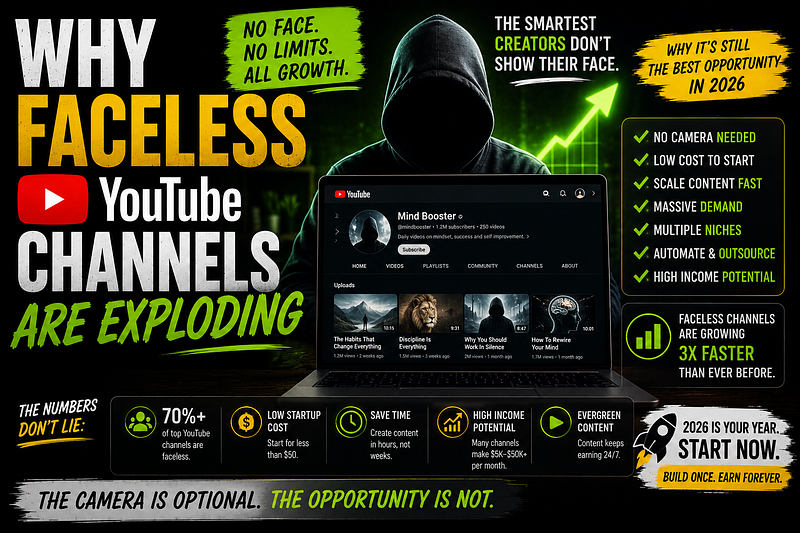 Why Faceless YouTube Channels Are Exploding (And Why It’s Still One of the Best Opportunities in…