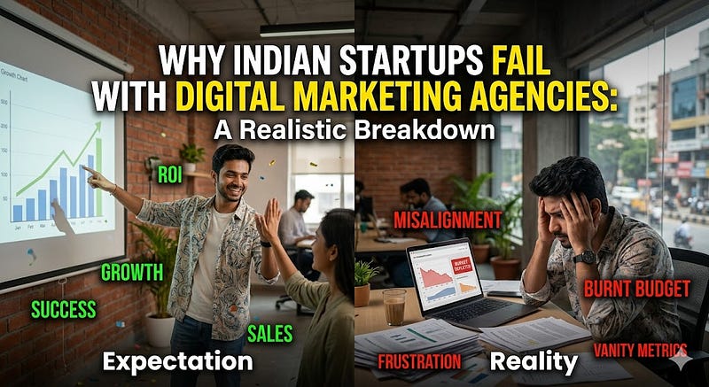 Why Indian Startups Fail With Digital Marketing Agencies: A Realistic Breakdown
