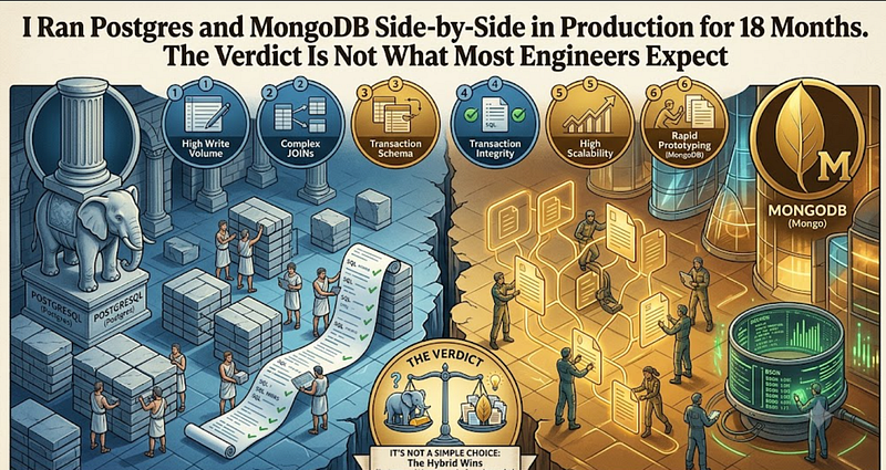 I Ran Postgres and MongoDB Side-by-Side in Production for 18 Months.
