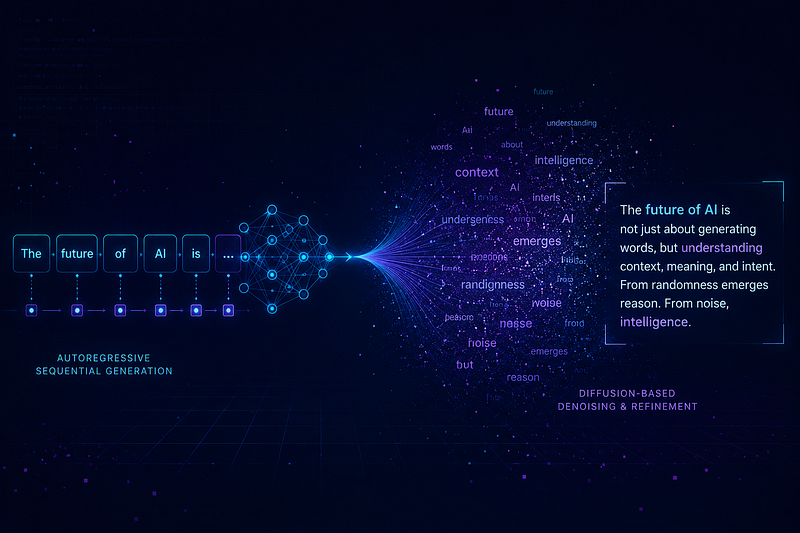 From Autoregressive to Diffusion: The Evolution of AI Text Generation