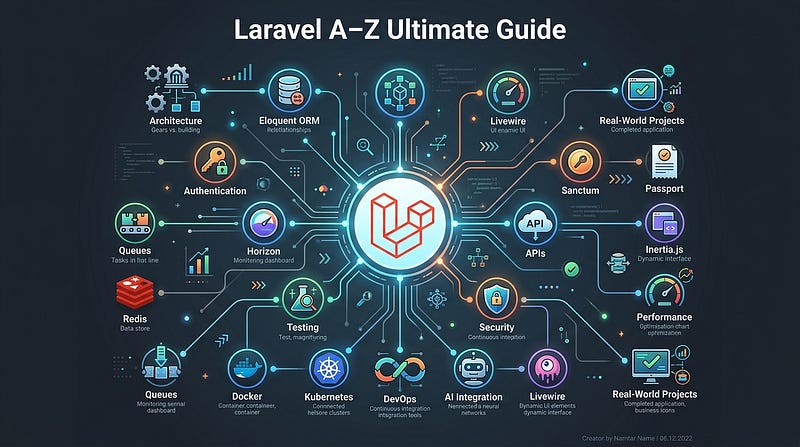 Laravel A–Z Ultimate Guide: 5000+ Interview Questions, Architecture, System Design, Ecosystem &…