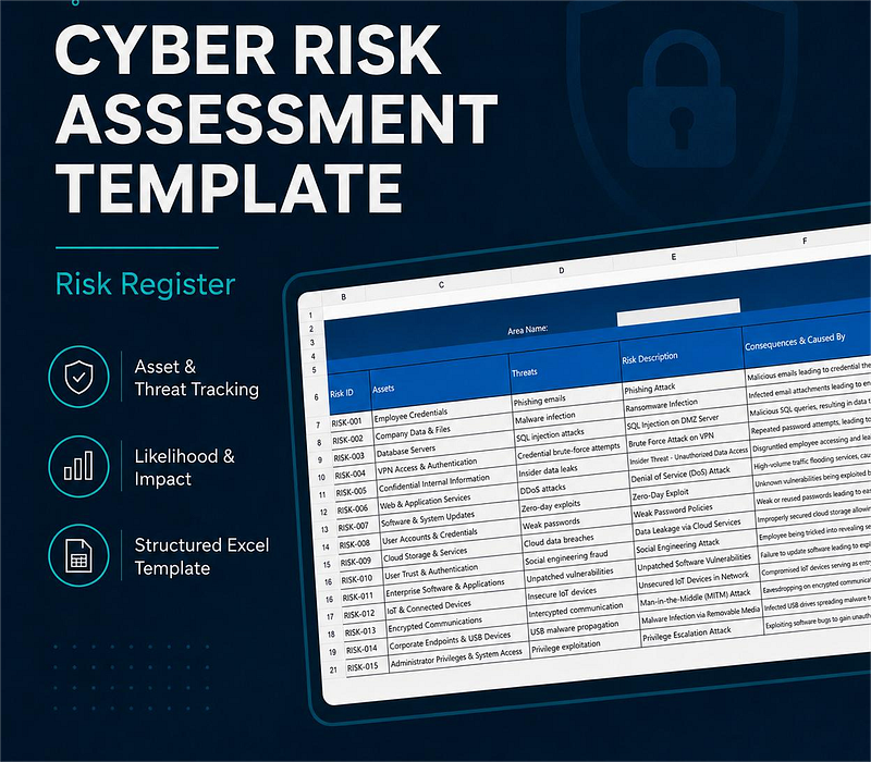 How to Start a Cybersecurity Risk Assessment: Simple Excel Template for Beginners