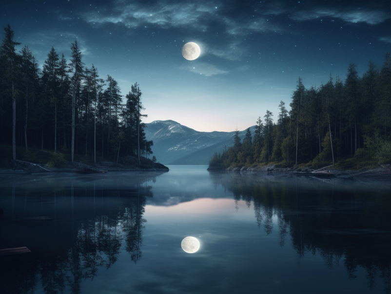 Enlightenment is Like the Moon: A Deep Zen Buddhist Poem on Awakening