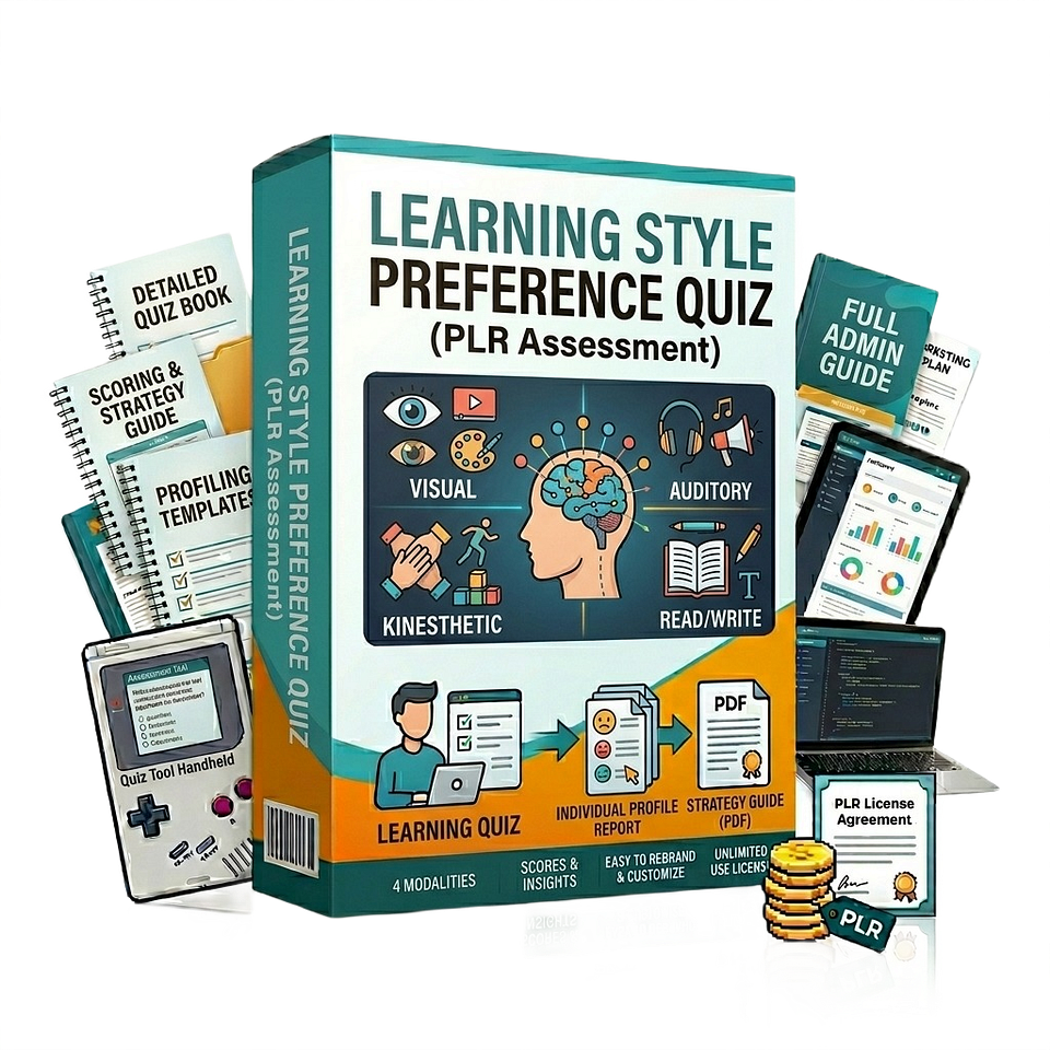 Learning Style Preference Quiz PLR